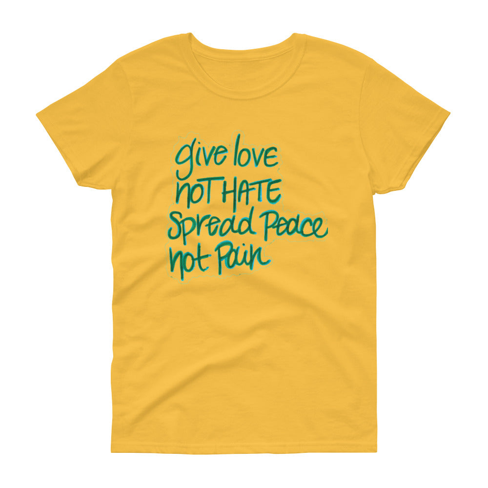 spread peace Women's short sleeve t-shirt