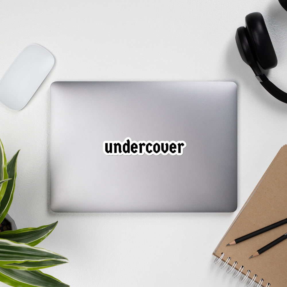 "undercover"  Bubble-free stickers
