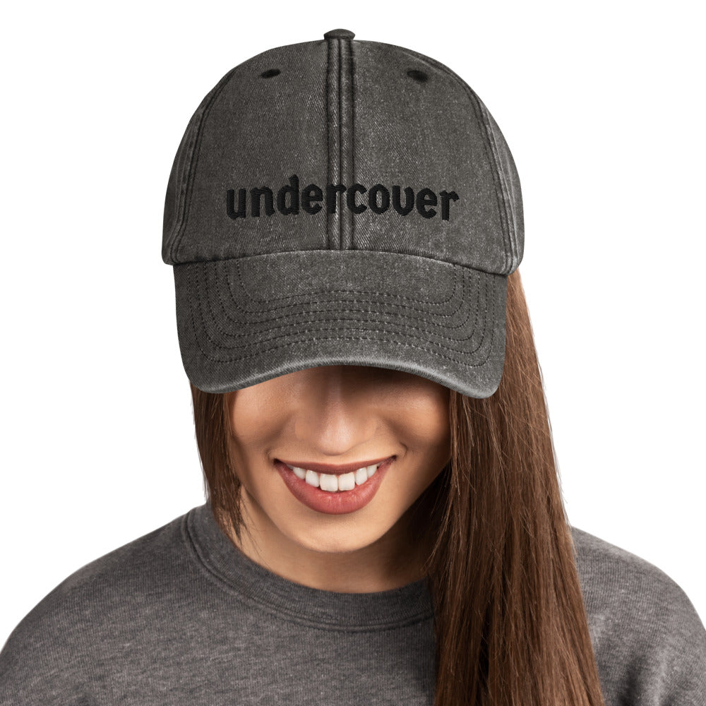 "undercover"  Vintage Hat