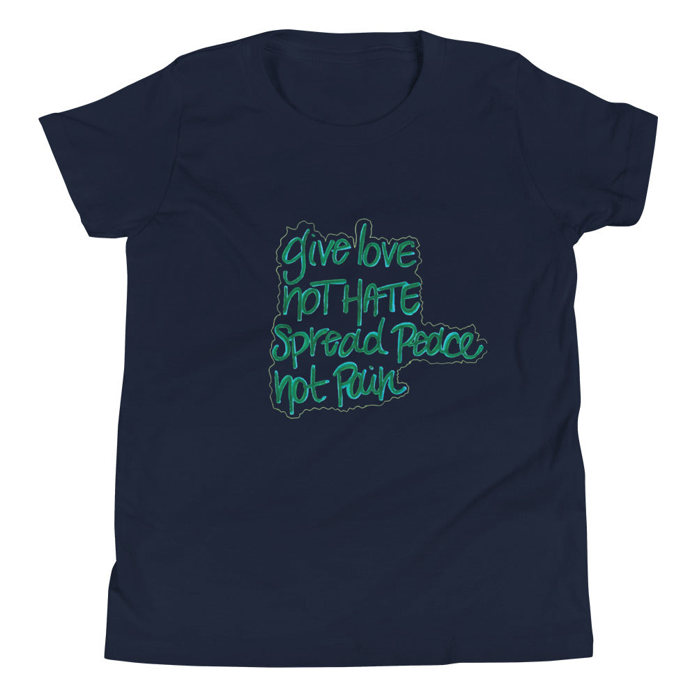 spread peace Youth Short Sleeve T-Shirt