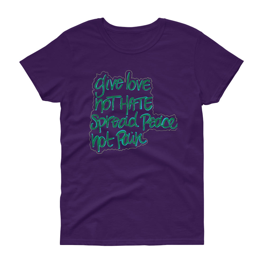 spread peace Women's short sleeve t-shirt