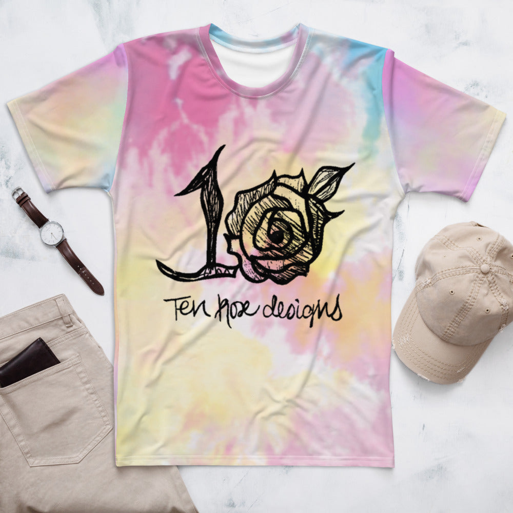 10 rose.classic  the tye  dye Men's T-shirt