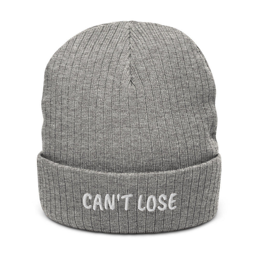CAN'T LOSE Recycled cuffed beanie