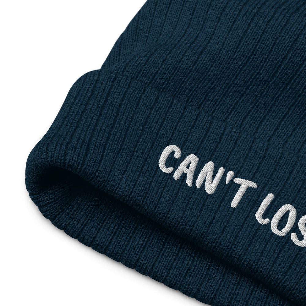 CAN'T LOSE Recycled cuffed beanie